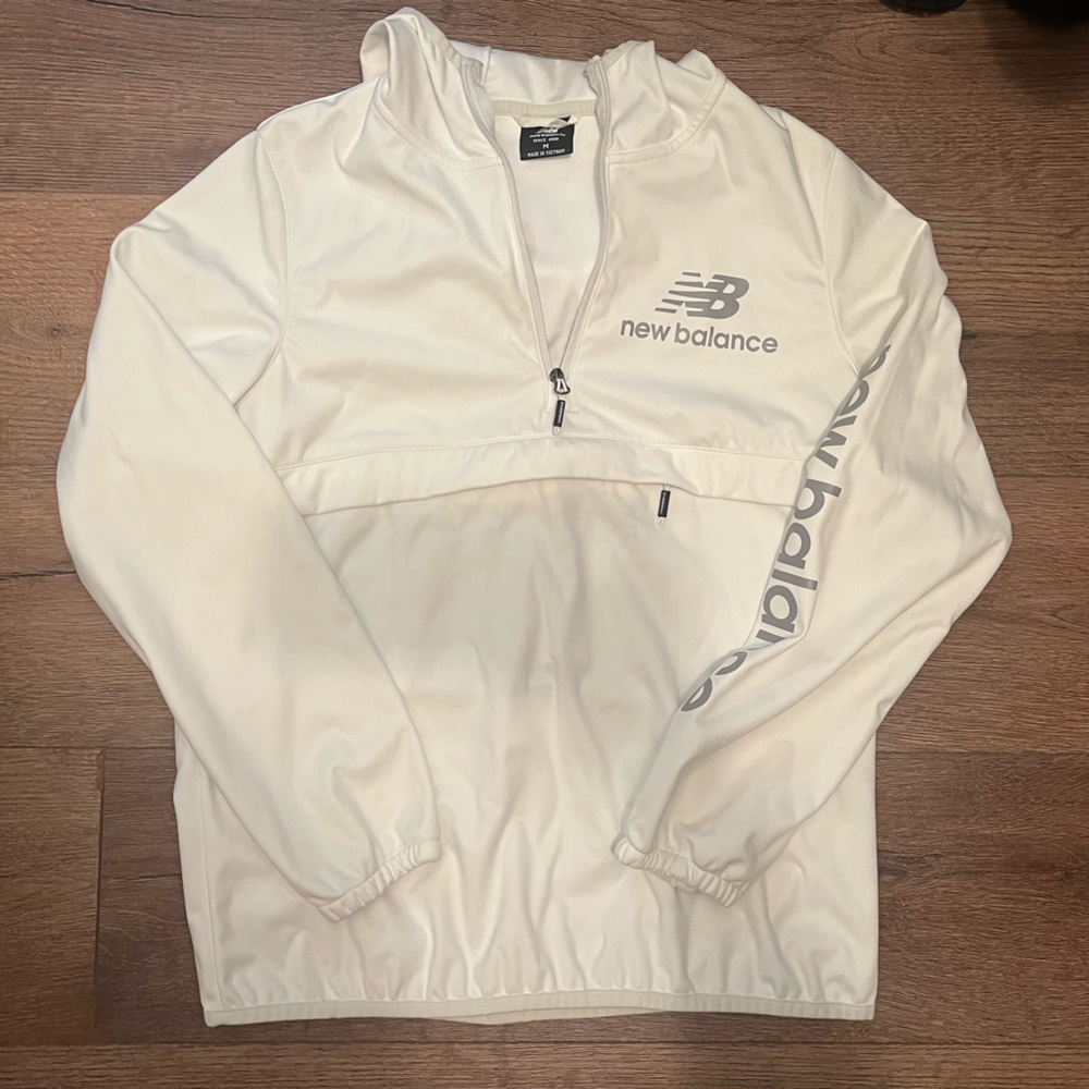 New Balance Cream Half-Zip Jacket